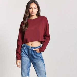 BRANDY  MELVILLE-like red cropped thermal